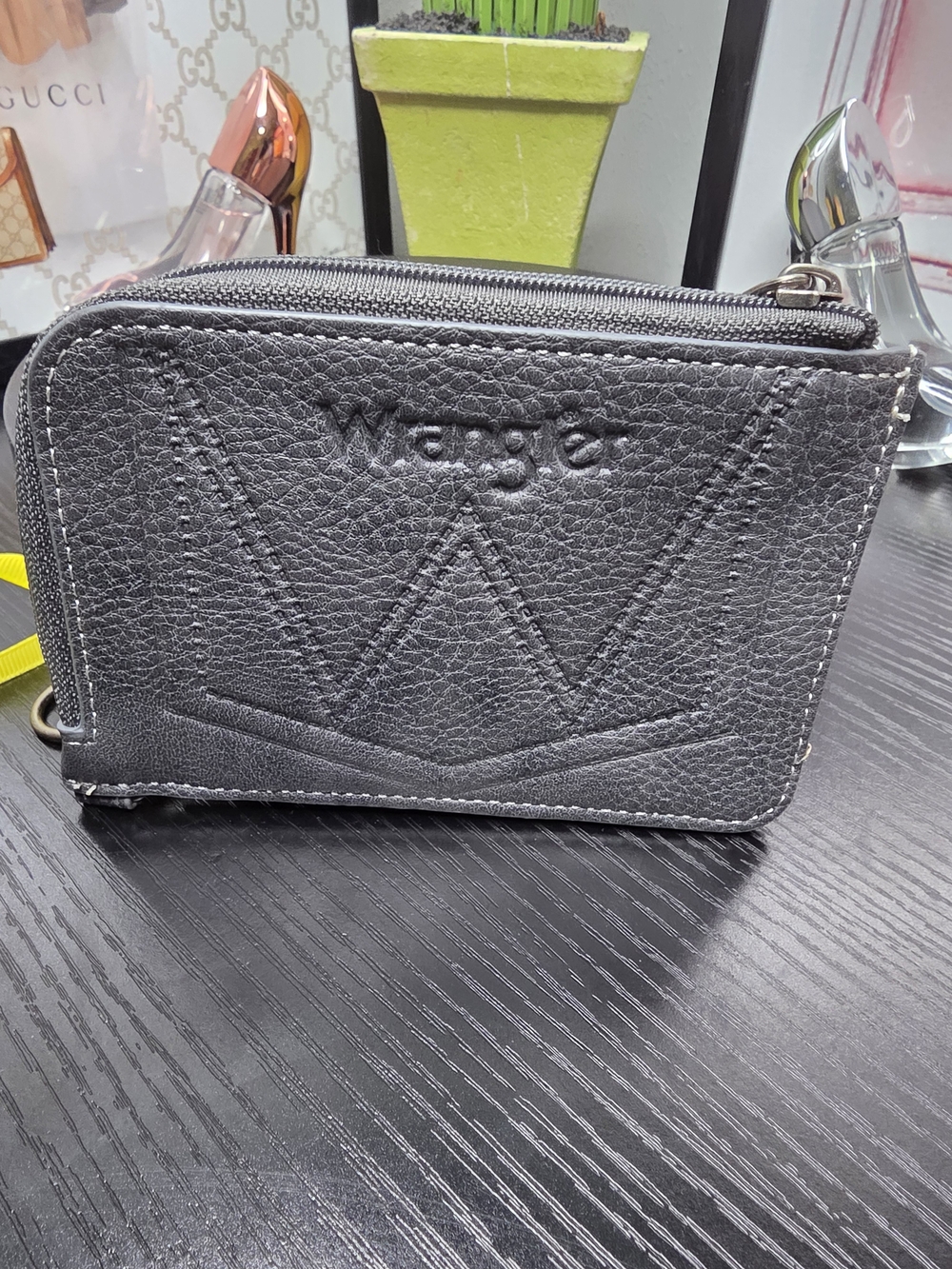 Wrangler Gray Card Holder Wallet